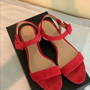 Banana Republic Red Sandals - never been worn!